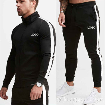 Mens jogger sweatsuit zip sportswear άνδρες αθλητικές διαδρομές